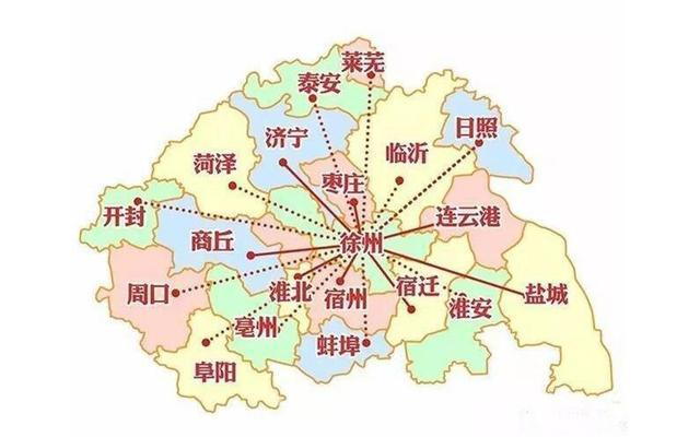 淮海经济区,一个二线城市带19个三四五线城市,缺一个大型城市