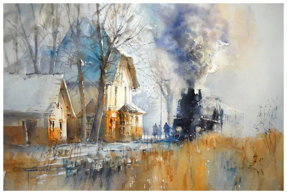 水彩画家 micha jasiewicz 绘画作品