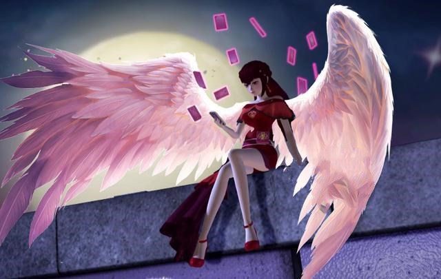 月光下拥有翅膀的4位叶罗丽仙子冰公主像蝴蝶齐娜美若天仙