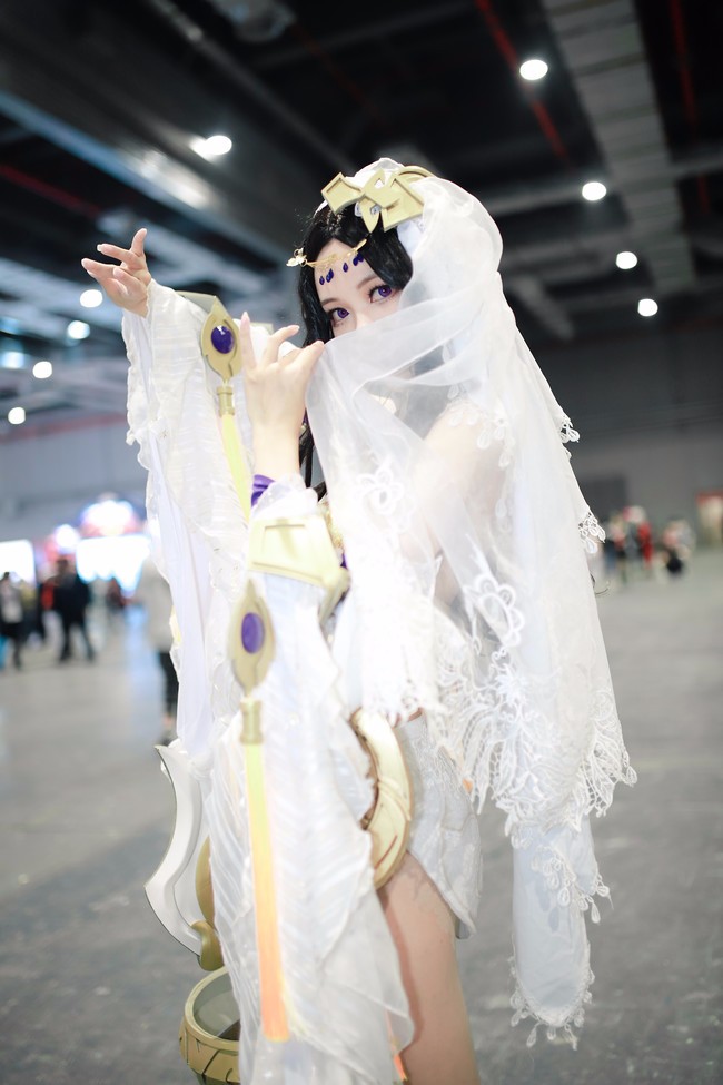 王者荣耀貂蝉异域舞娘cosplay皮肤好白比游戏好看100倍