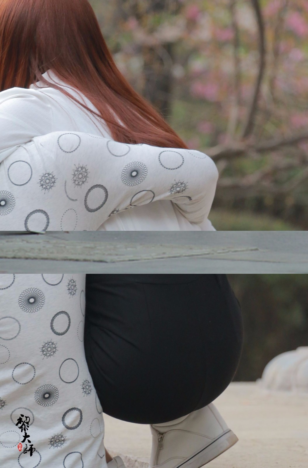 时尚街拍,性感小姐姐喜欢跟男友自拍,大白腿你说美不美