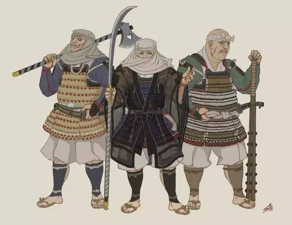 本愿寺僧兵的形象与"净土真宗"不同的是,日本的严肃派僧侣一直遵循