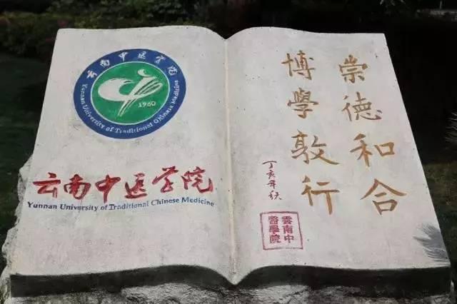 校训就像一块勉励石"崇德和合,博学敦行"@云南中医学院官微就将中国