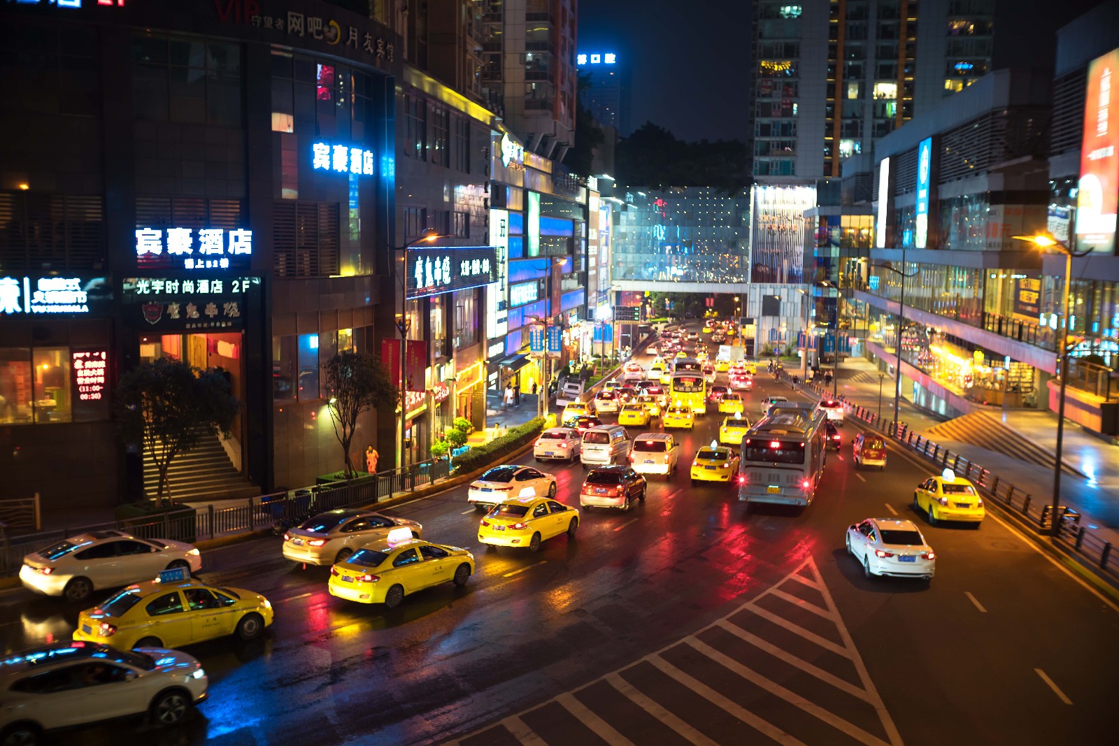 重庆街景图片夜晚图片