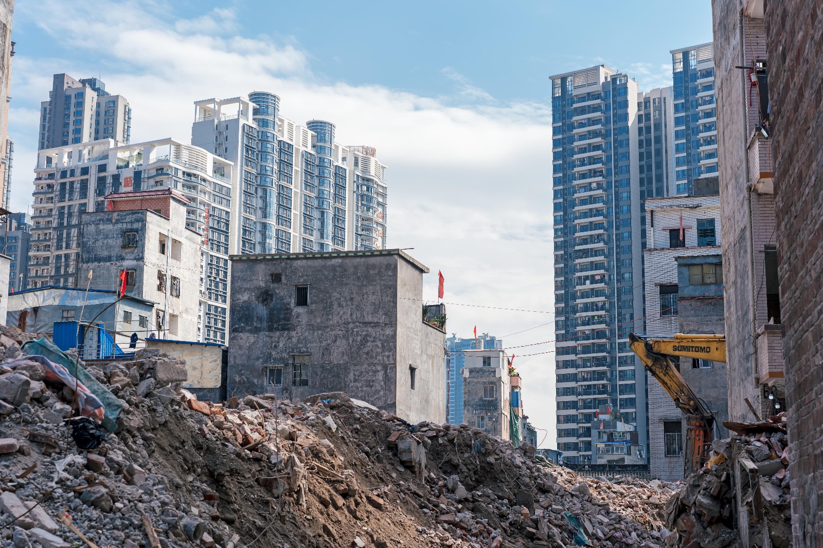 广州冼村拆迁纪念照