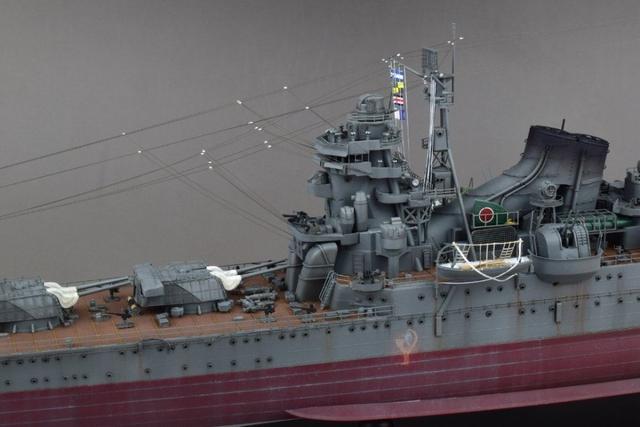 二战战舰模型 1/350 利根重巡洋舰 游戏动漫周边