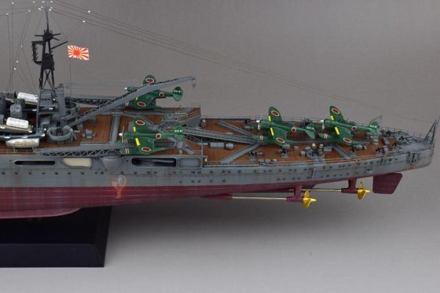 二战战舰模型 1/350 利根重巡洋舰 游戏动漫周边