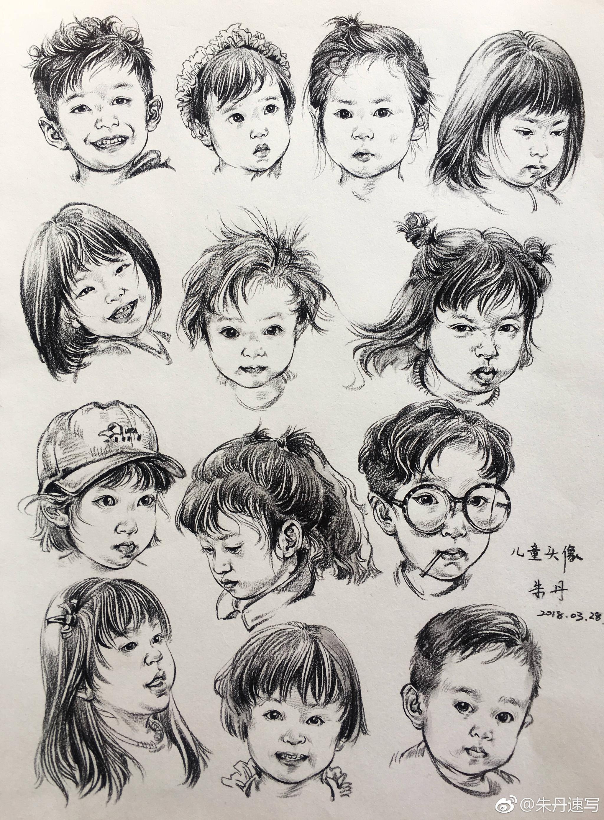 五官讲解和头部完整示范|五官|速写|朱丹_新浪新闻