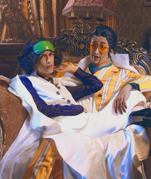 海贼王黄猿cosplay网友表情太欠揍同城的麻烦帮忙打一顿