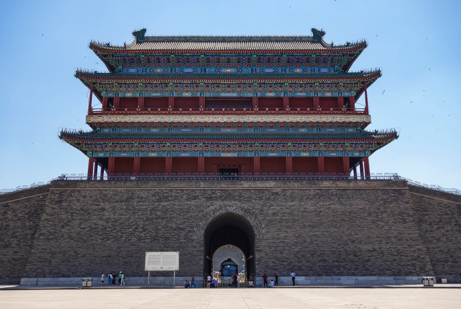 参观北京建筑规制最高的古城门-正阳门