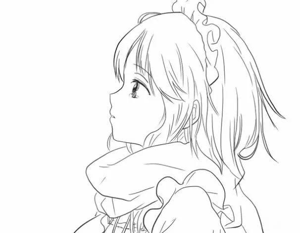 动漫少女简笔画绘画教程,卡通女孩简笔画画法步骤图解