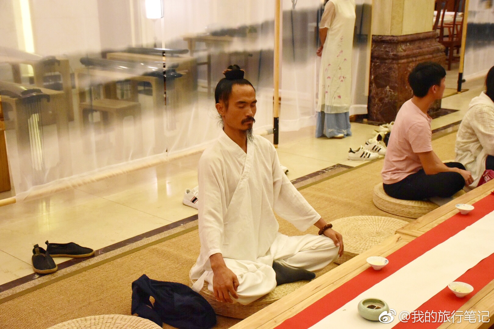 白云仙踪茶道夜话,听武当三丰派武术大师传授武当武术文化