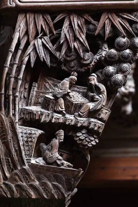 博大精深的中国传统手艺之木雕.这种古老的传统技艺