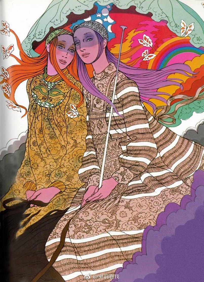 美国插画师antoniolopez于上世纪六七十年代的画作