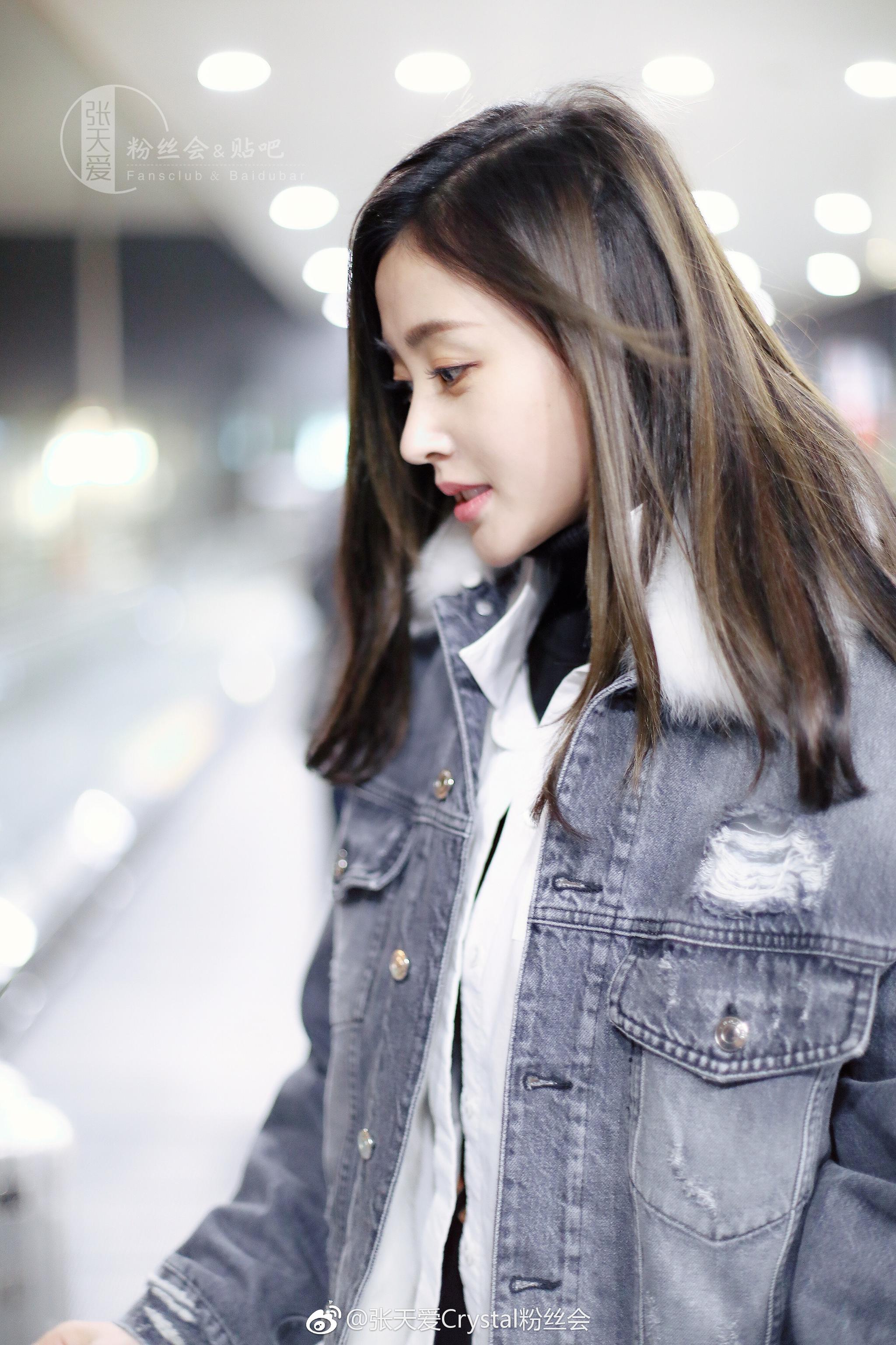 机场照,巧笑嫣然,甜美动人,温暖寒冬|张天爱|嫣然|机场_新浪新闻