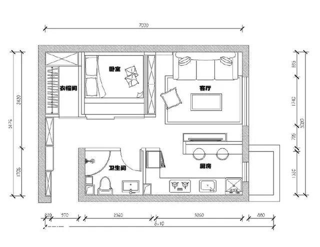 35㎡单身公寓也能这样优雅迷人,这装修每一处都称心如意