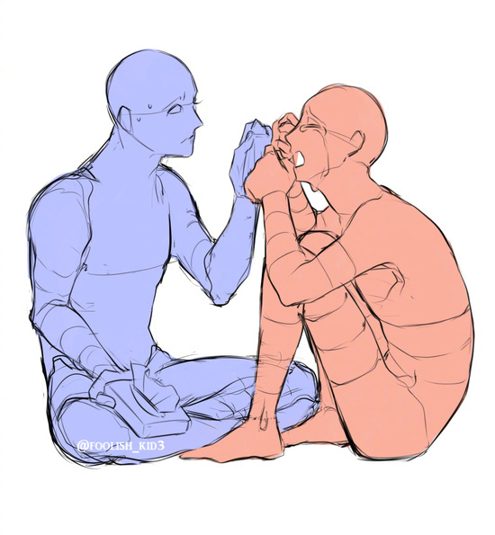 韩国博主分享的cp动漫互动姿势集代入自己的本命cp瞬间萌感up