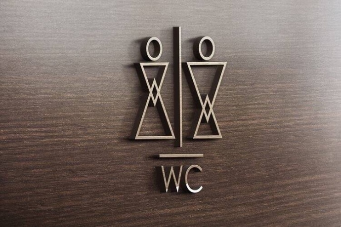 一组有趣的卫生间标识牌创意设计,麻麻会担心我情急之下走错卫生间