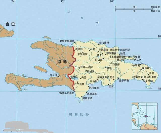 多米尼加共和国位置图片