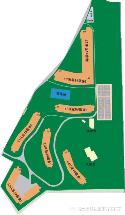 深圳龙华富士康园区区域分布图——龙华富士康园区平面图