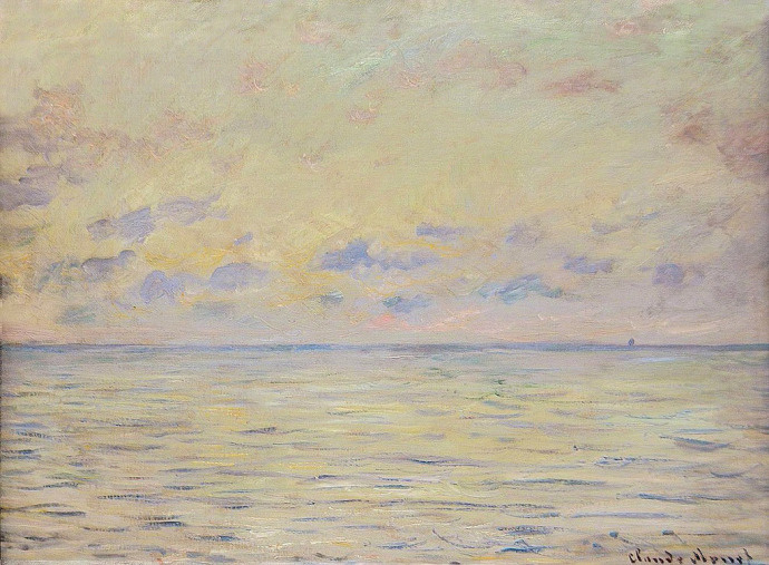 莫奈笔下的大海