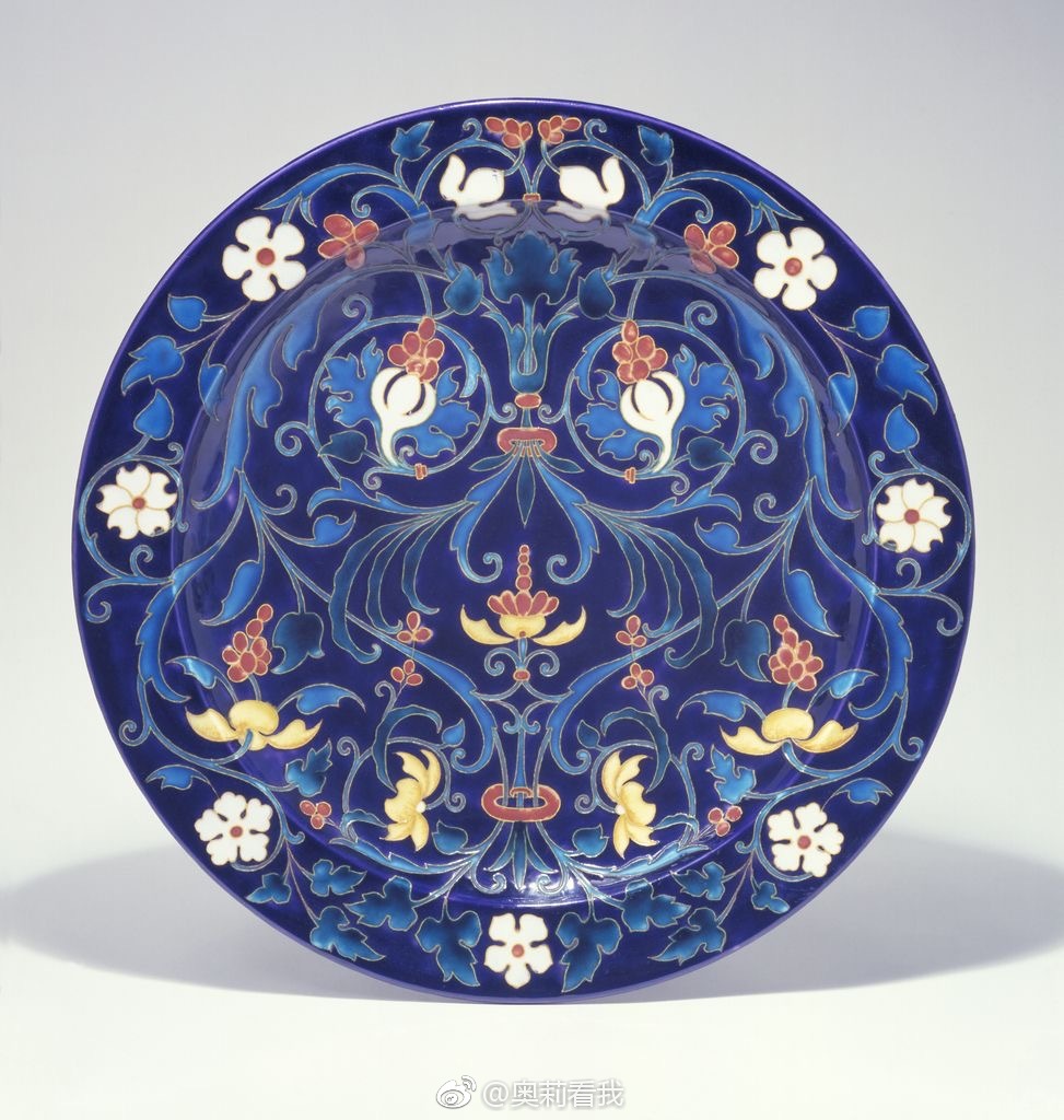 法国艺术大师joseph théodore deck于十九世纪设计的瓷器