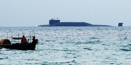 正文       图为094b型核潜艇在近海巡航   【诸葛小彻军情观察第1924