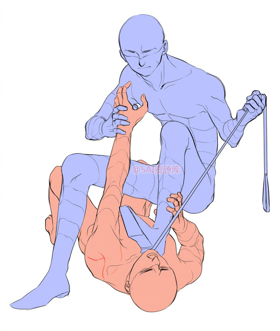 韩国博主分享的cp动漫互动姿势集代入自己的本命cp瞬间萌感up