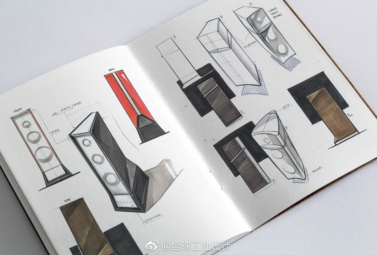 arion高端音响系列产品手绘