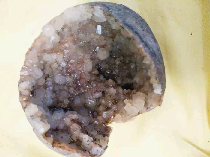 恐龙蛋内部你见过的吗?蛋清如同水晶!