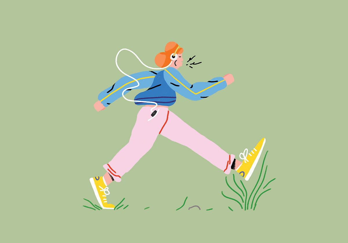 插画| 一组关于运动的插画欣赏by-加拿大sebastian curi