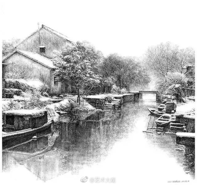 徐亚华精致钢笔画作品欣赏