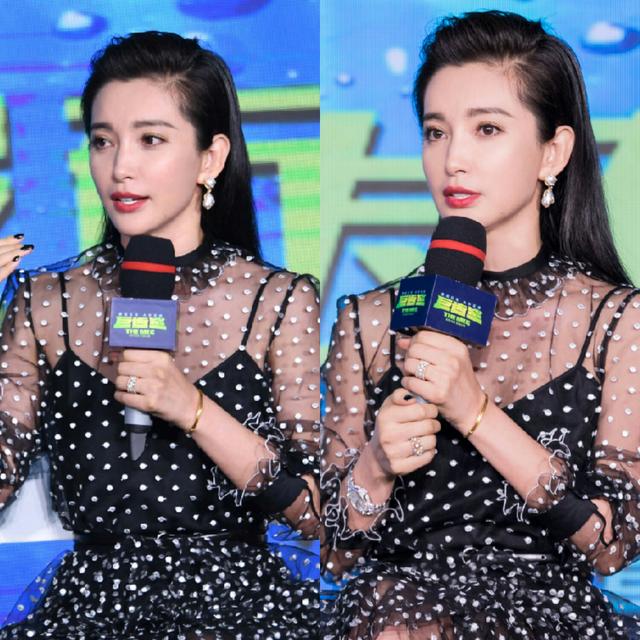 45岁李冰冰与32岁杨幂同穿波点裙,都是四花旦之一,谁的气质更好