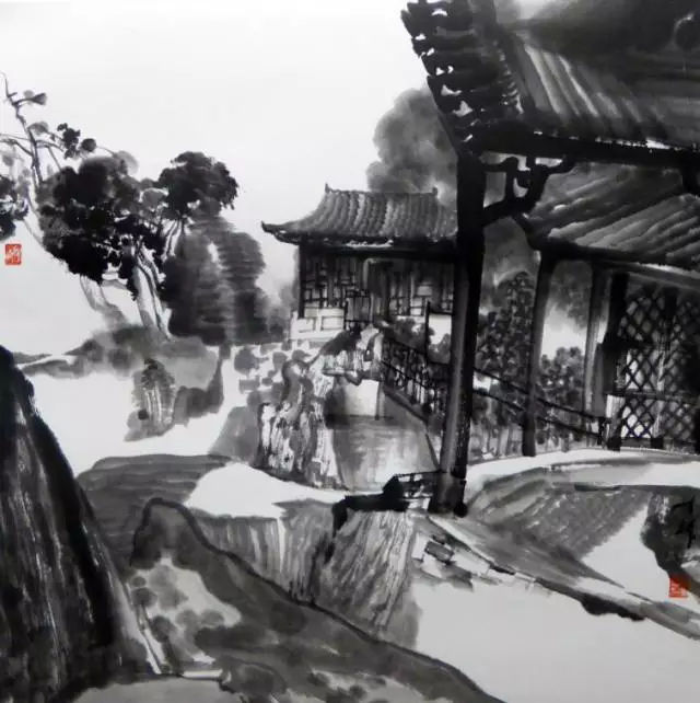 清华大学美术学院教授陈辉水墨作品欣赏