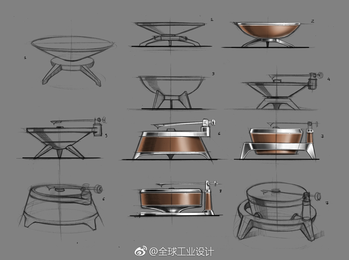 arion高端音响系列产品手绘