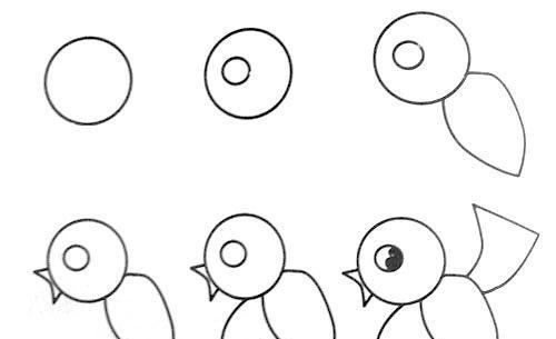 一笔一笔画动物,为了宝宝收藏|收藏|简笔画|小动物_新浪新闻