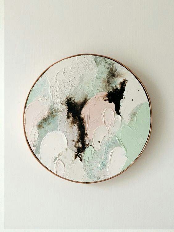 圆形的抽象画,澳大利亚艺术家lisa madigan