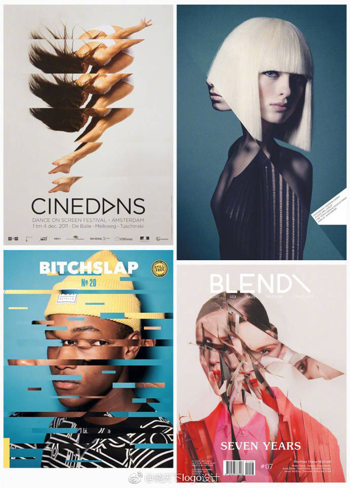 切割式海报版式设计.