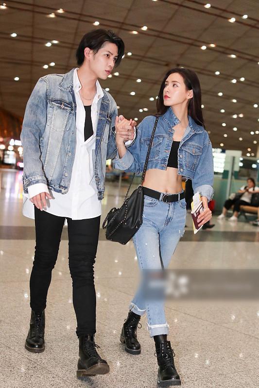 张予曦露a4小蛮腰与陈柏融牵手秀恩爱男友颜值不输王思聪