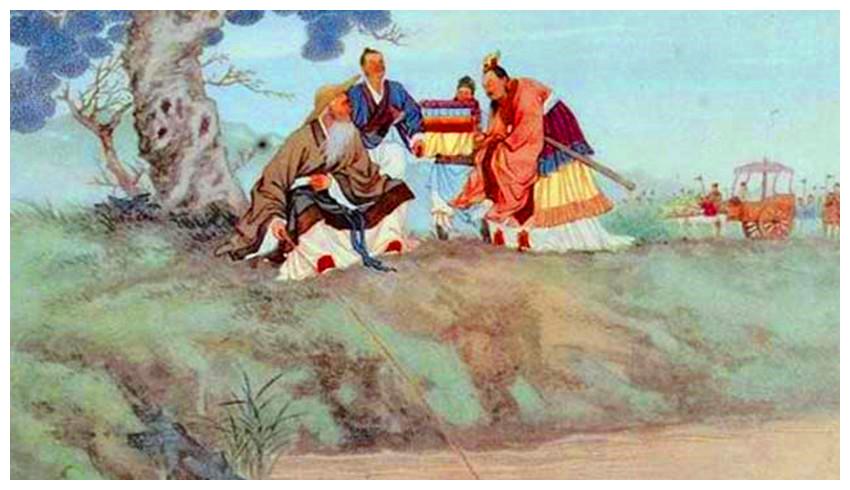 姬昌出游之前问卜,卦象很奇特,说他这次出游获得的猎物不是龙不是熊