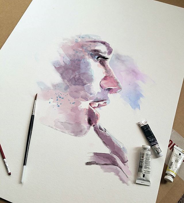 水彩头像干货