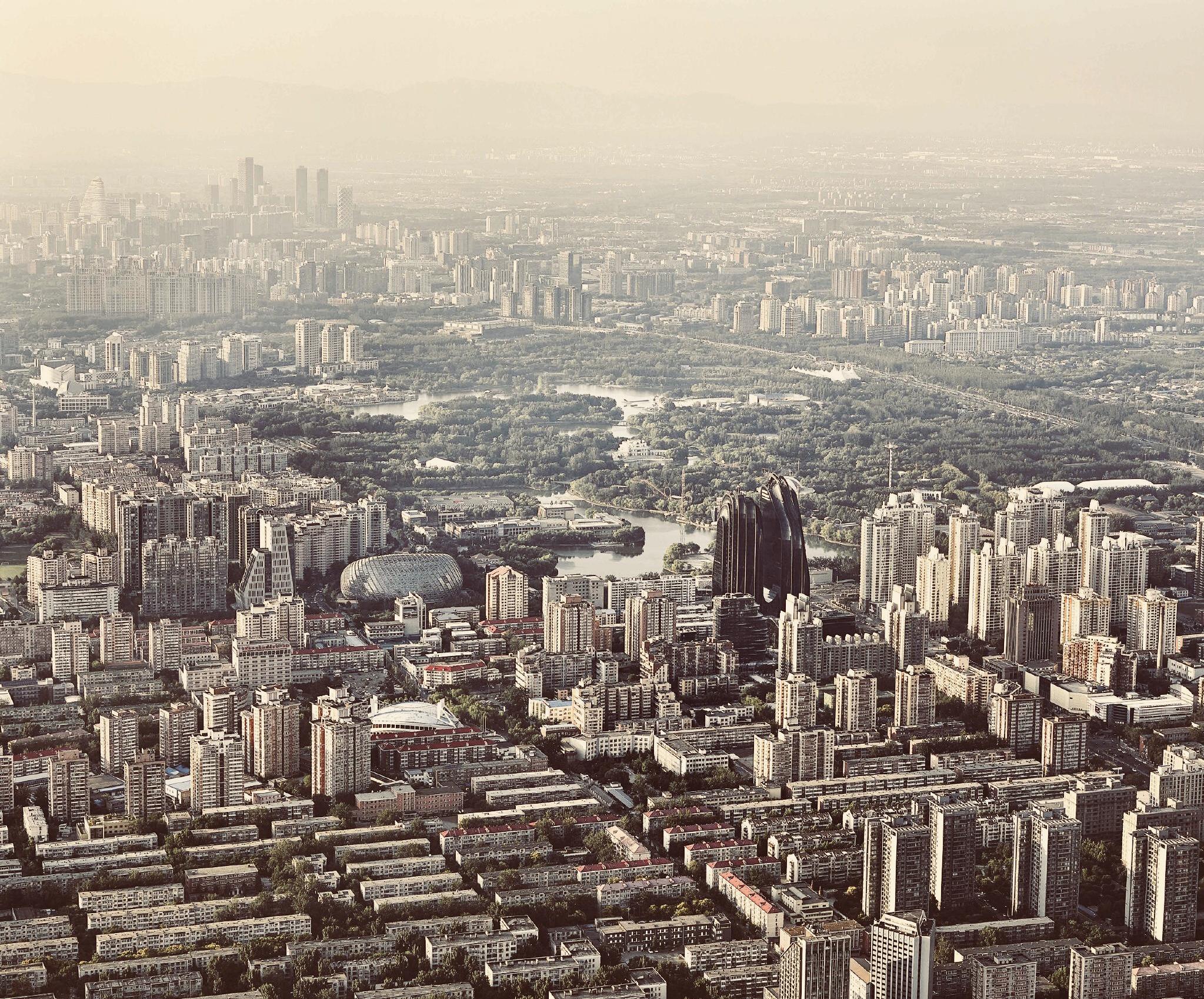 墨色山水——北京朝阳公园广场