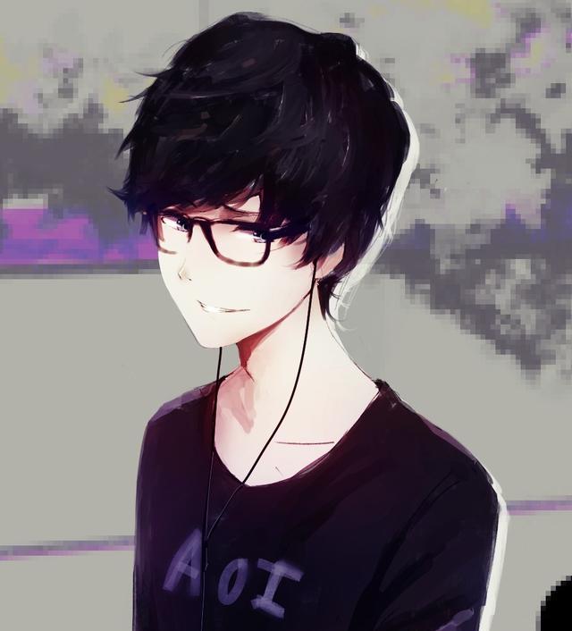 插画师 aoi ogata 暗黑系之男生系列