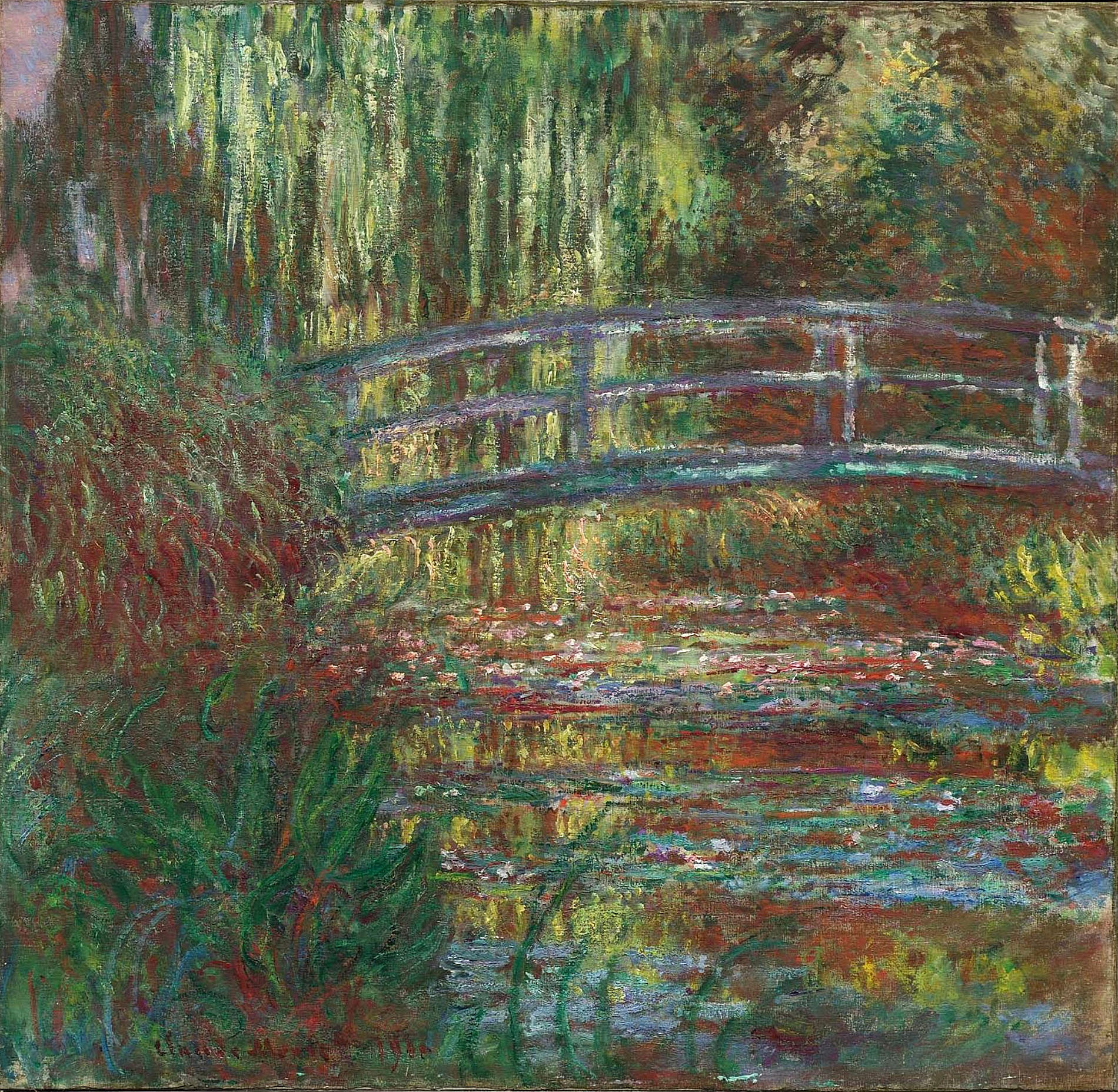 桥 莫奈 claude monet(关注微信公众号后,回复 1 即可领取莫奈