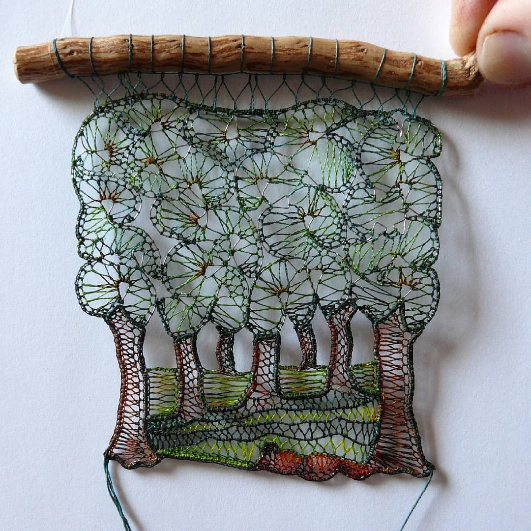 匈牙利艺术家gnesherczeg手工编织作品