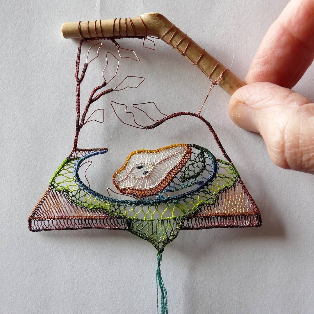 匈牙利艺术家gnesherczeg手工编织作品