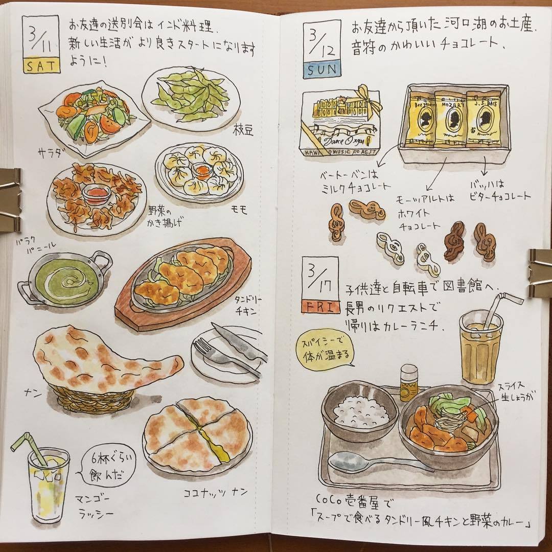 日本博主tamy美食手帐日记 论一个吃货的执着和坚持 日本博主tamy美食手帐日记 论一个吃货的执着和坚持