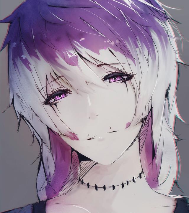 插画师 aoi ogata 暗黑系之男生系列