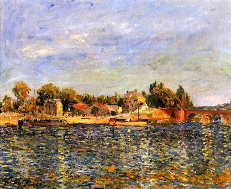 《西斯莱》绘画作品欣赏.西斯莱作为典型的印象派画家广为人知
