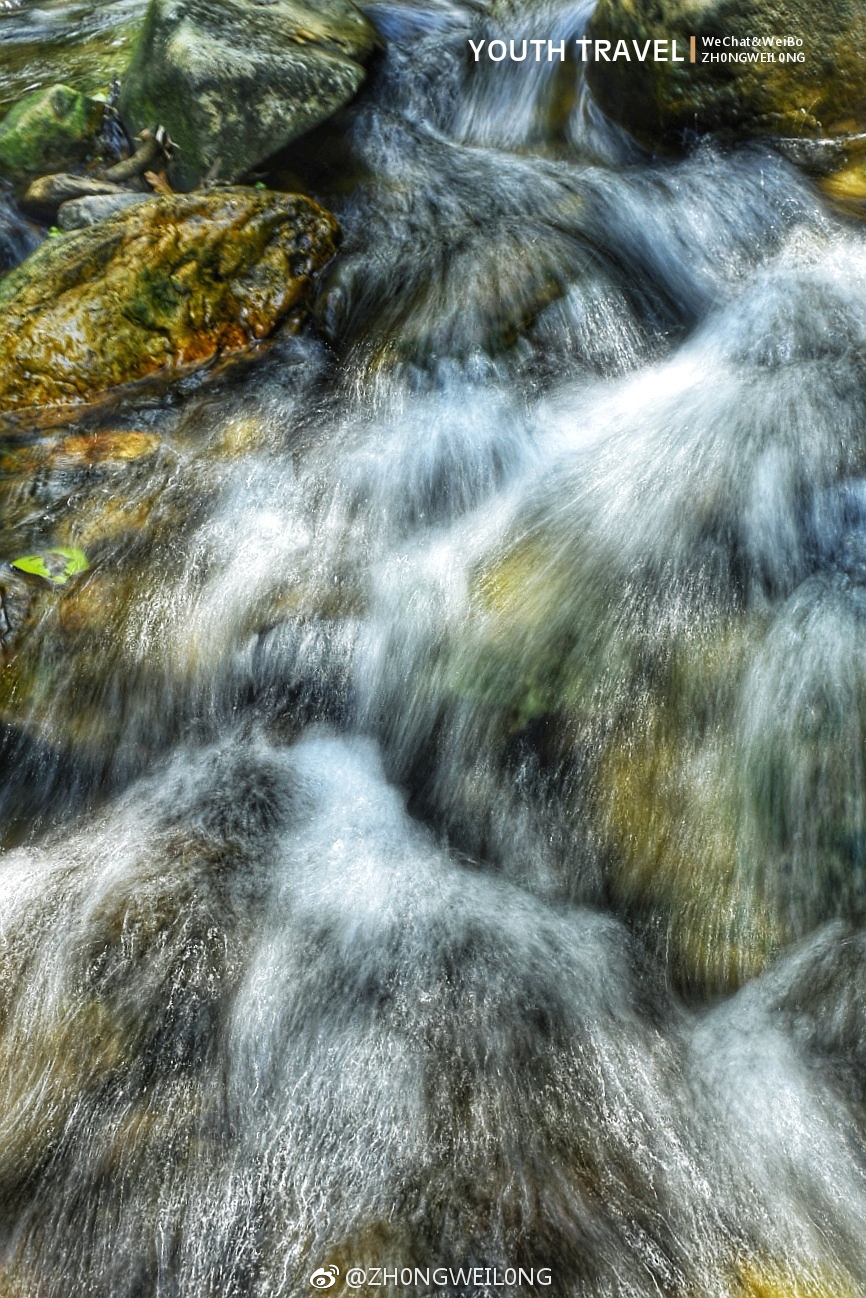 山涧流水之趣,手持慢门习拍!